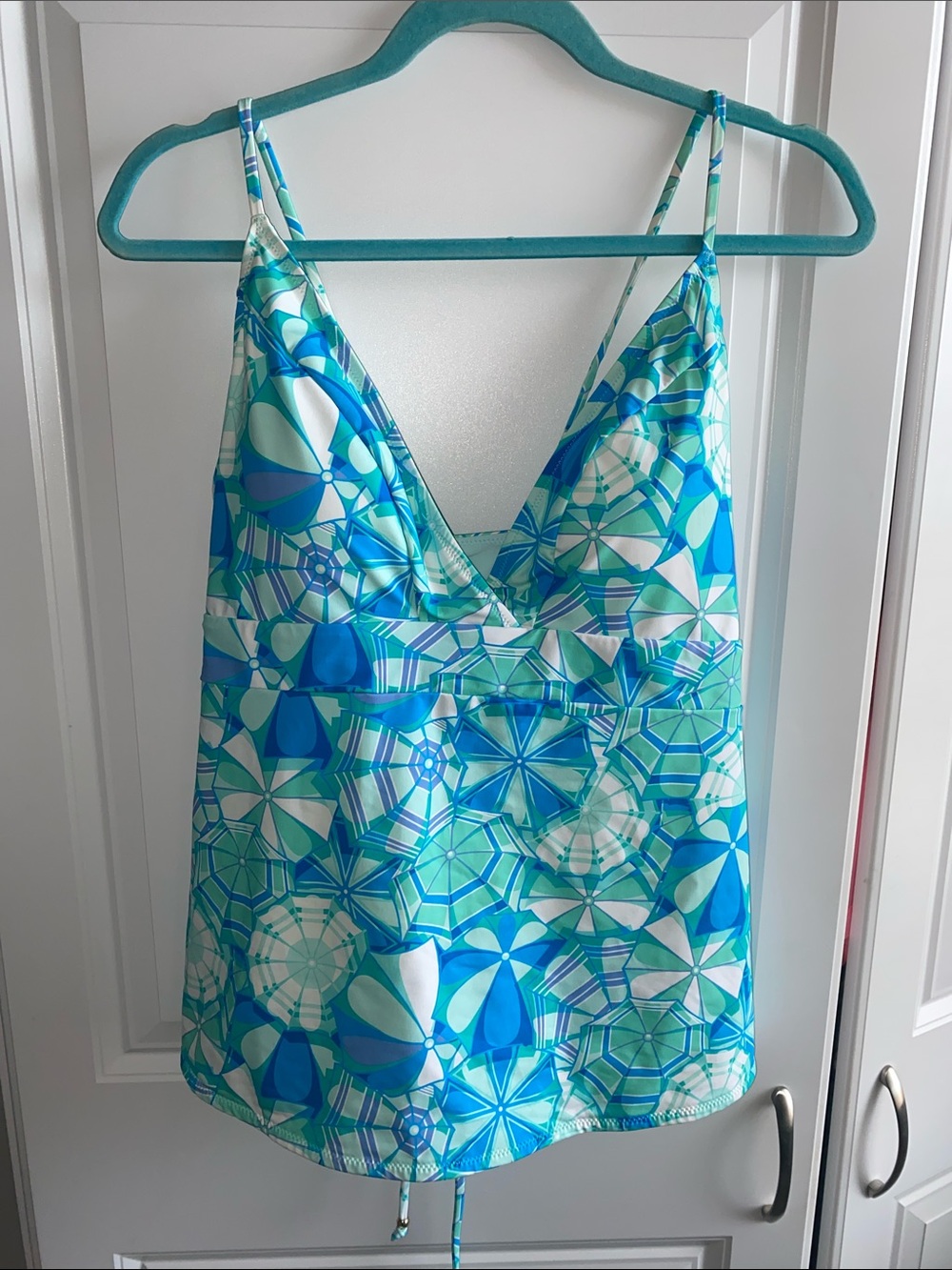 Vineyard Vines umbrella print Tankini Top swimwear XL